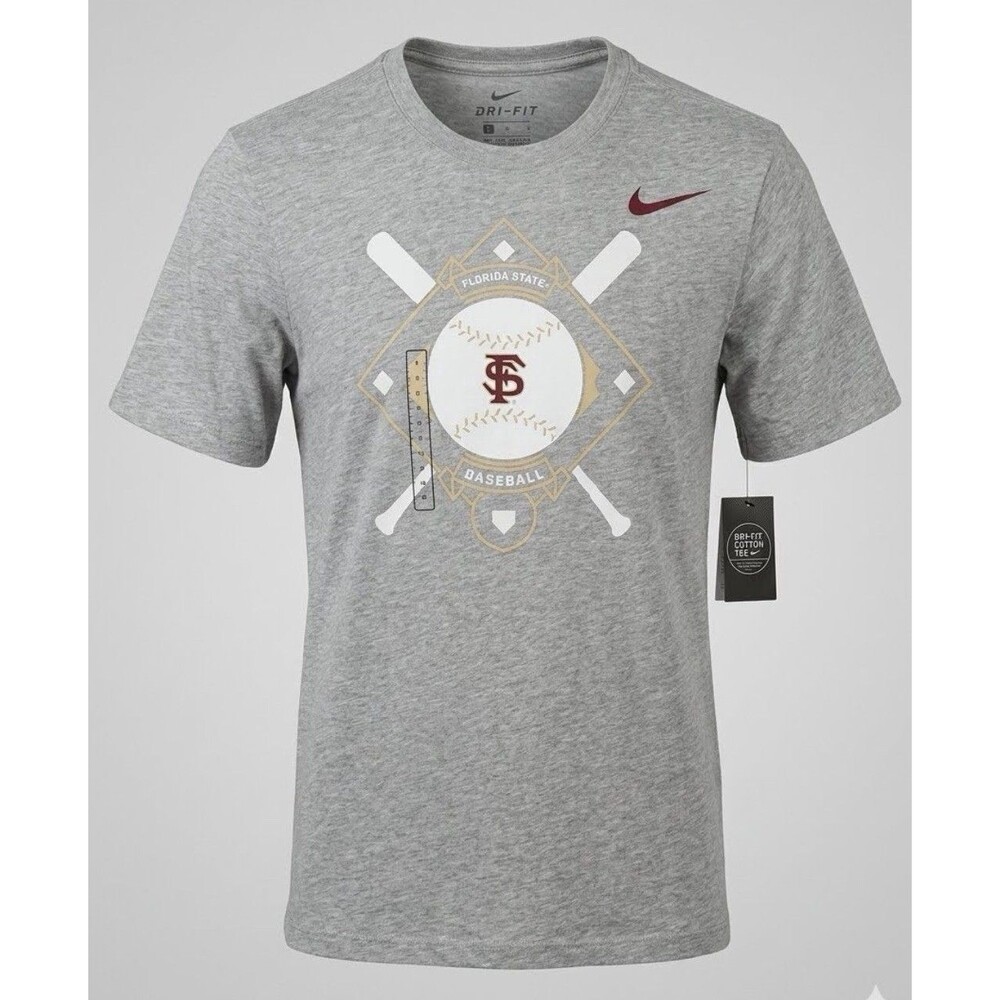 NWT Nike Dri-FIT Florida State Seminoles Baseball Tee Mens Small FSU